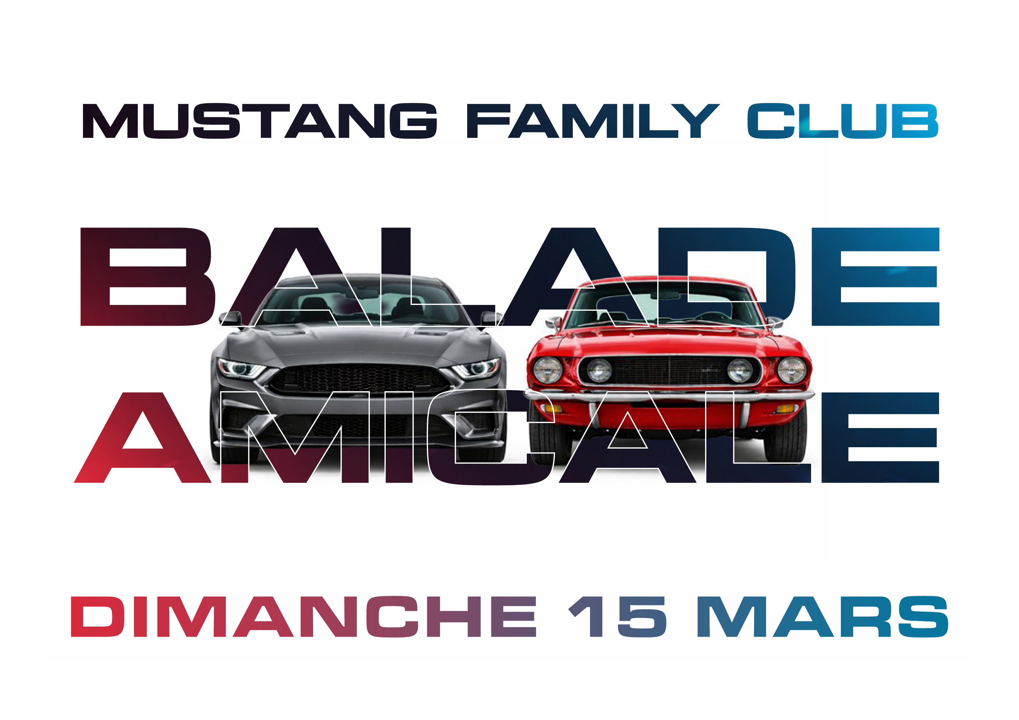 🏁🚗 BALADE AMICAL CLUB THE MUSTANG FAMILY + REPAS 